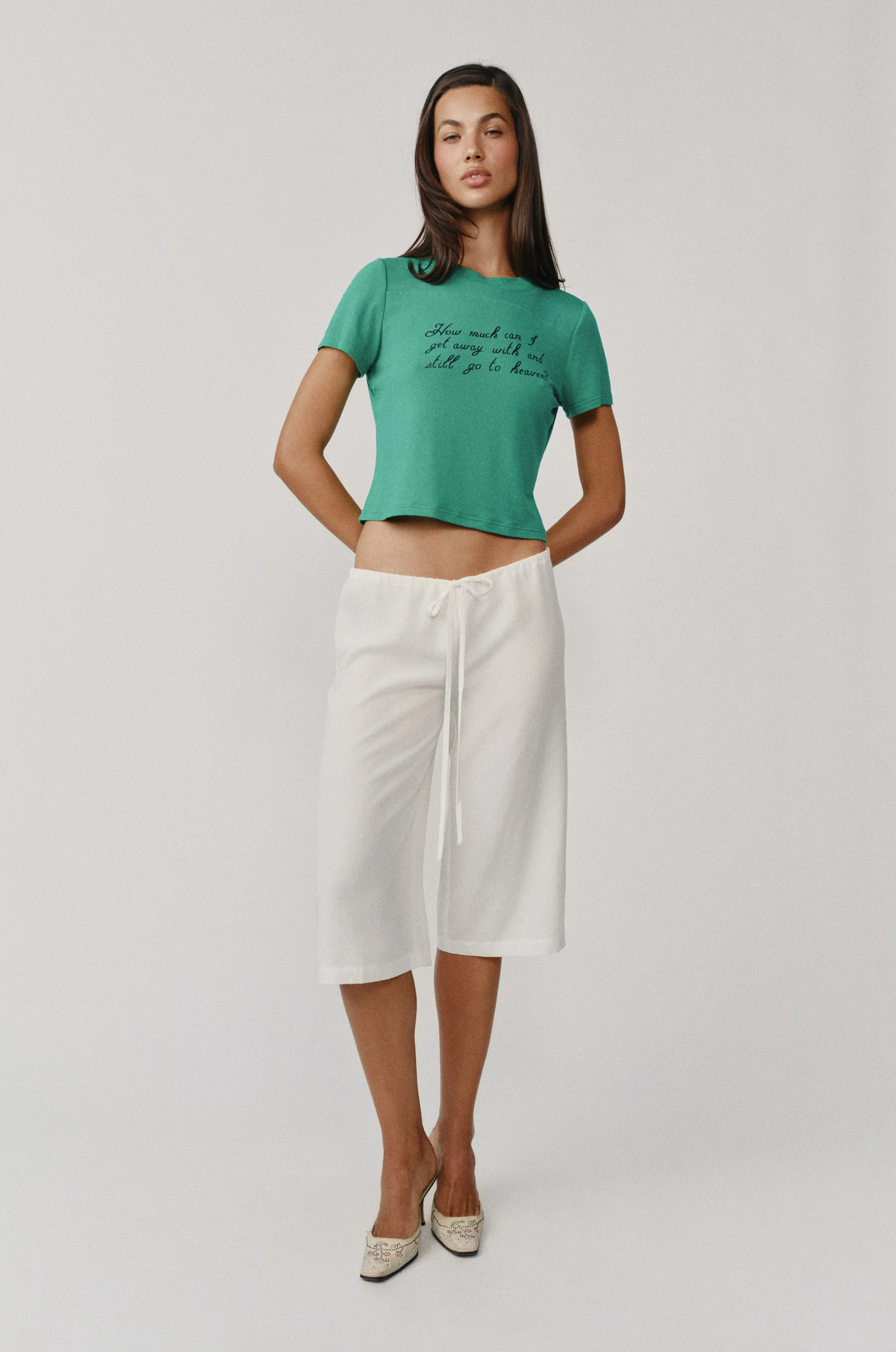 Arden Capri Pant | White - Image 4
